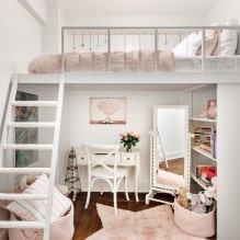 Progetto della camera da letto per una ragazza: foto, caratteristiche del design-10
