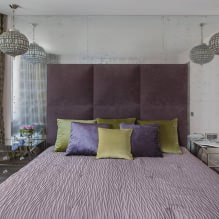Progettazione delle pareti della camera da letto: scelta dei colori, opzioni di finitura, 130 foto degli interni-18