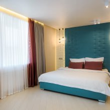 Progettazione delle pareti della camera da letto: scelta dei colori, opzioni di finitura, 130 foto degli interni-19