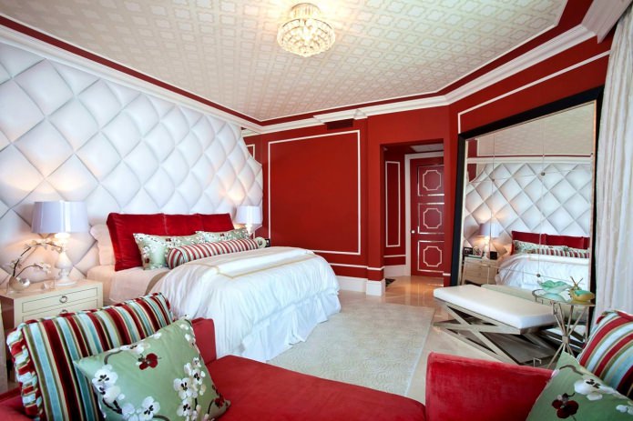 Pannelli 3D nella camera da letto