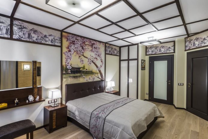Pittura murale in camera da letto (sakura)