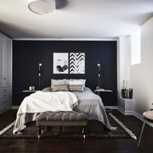 Progettazione della parete della camera da letto: selezione del colore, opzioni di finitura, 130 foto dell'interno-15