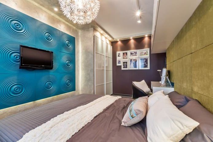 pannelli all'interno della camera da letto