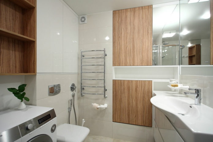 bagno all'interno di un monolocale