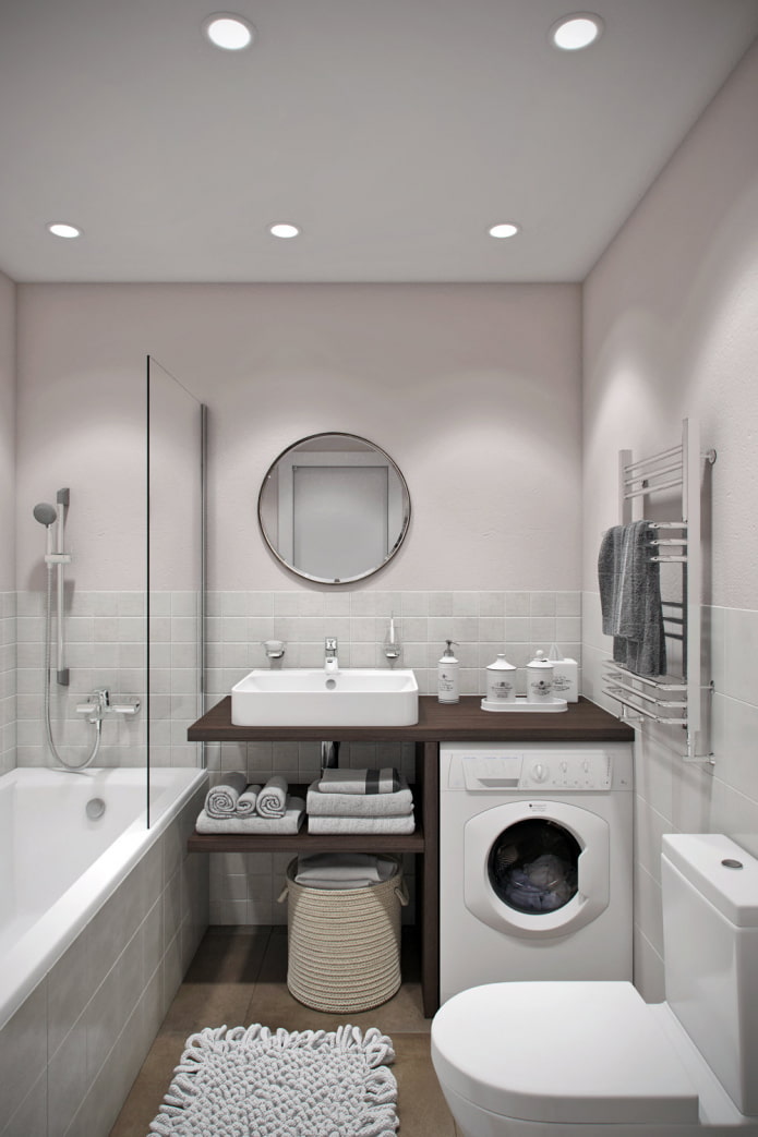 bagno all'interno di un monolocale