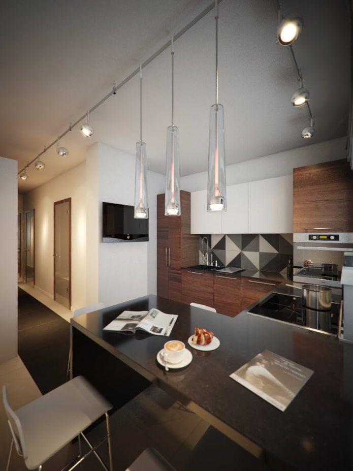 Cucina in un appartamento trilocale