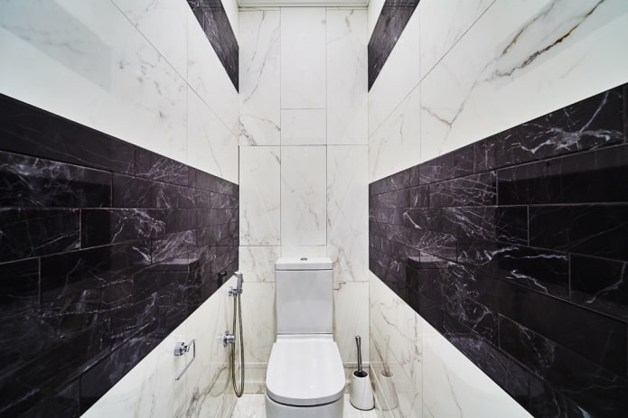 decorazione del bagno in un appartamento di Krusciov
