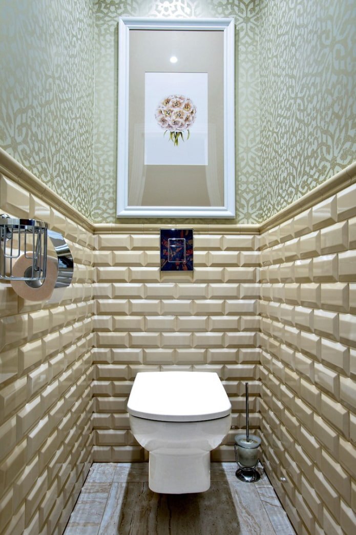 decorazione del bagno in un appartamento di Krusciov
