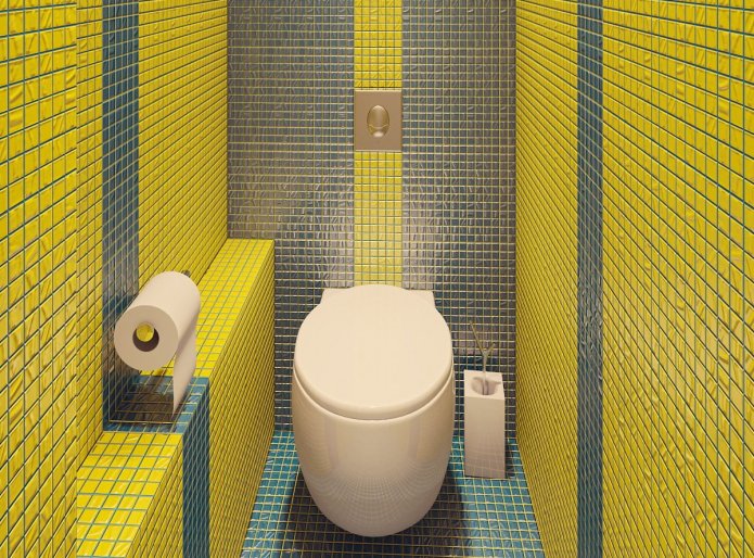 mosaico nel water
