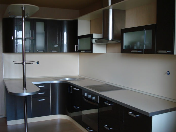 Cucina in bianco e nero