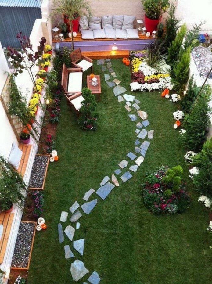 area ricreativa nel cortile