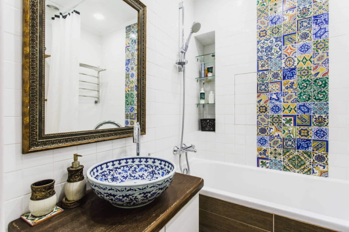 Piastrelle marocchine in bagno