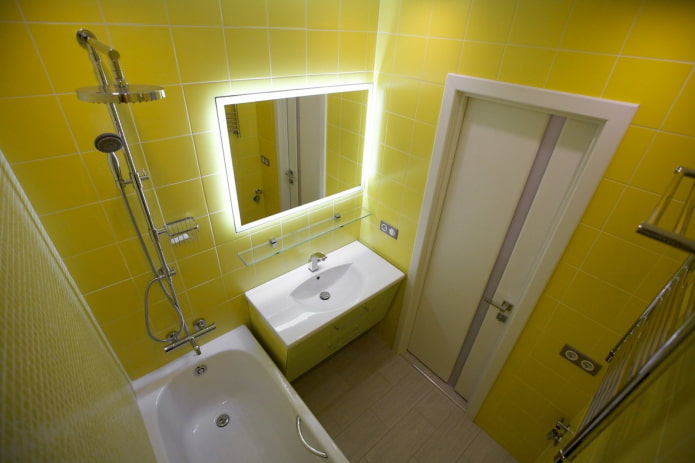 bagno giallo brillante