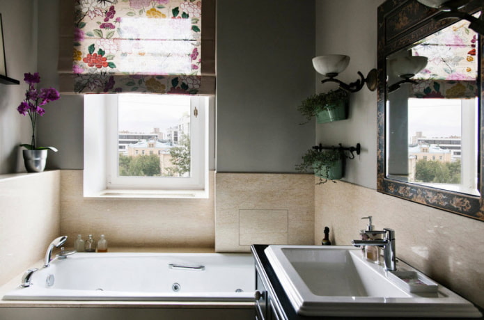Tende a pacchetto in bagno