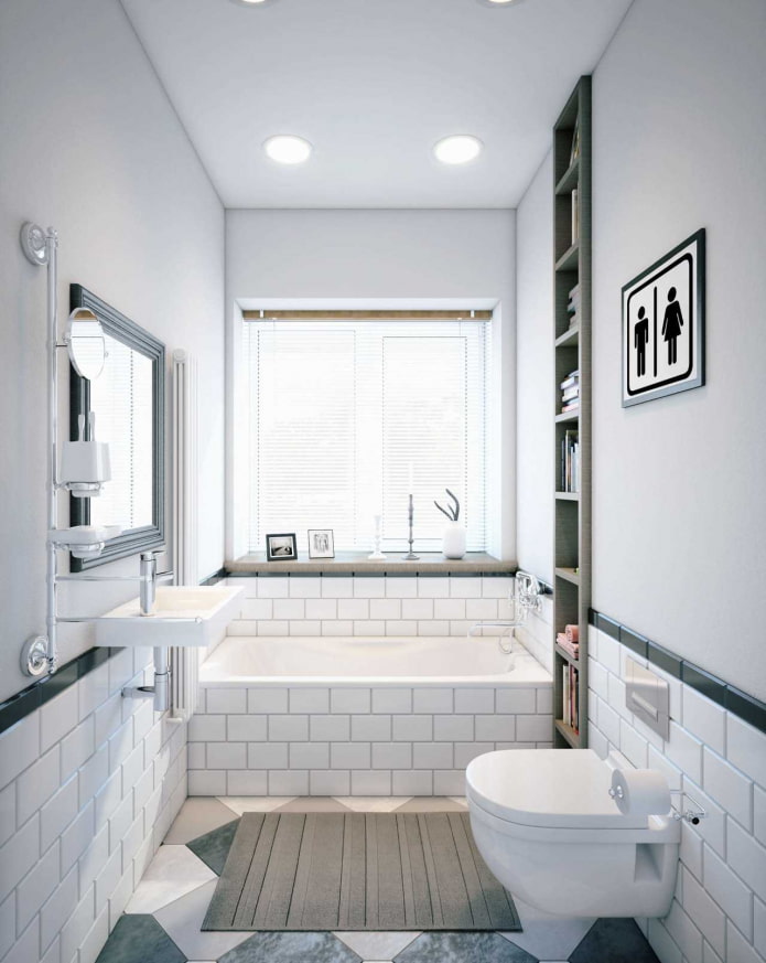 tende alla finestra del bagno