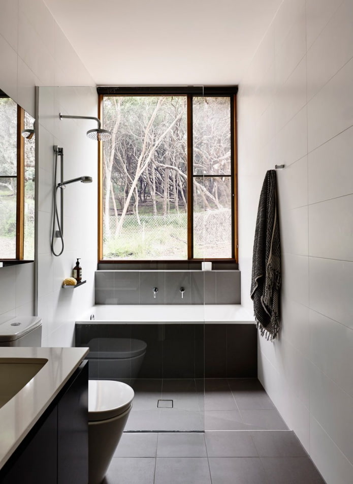 vasca da bagno in stile moderno
