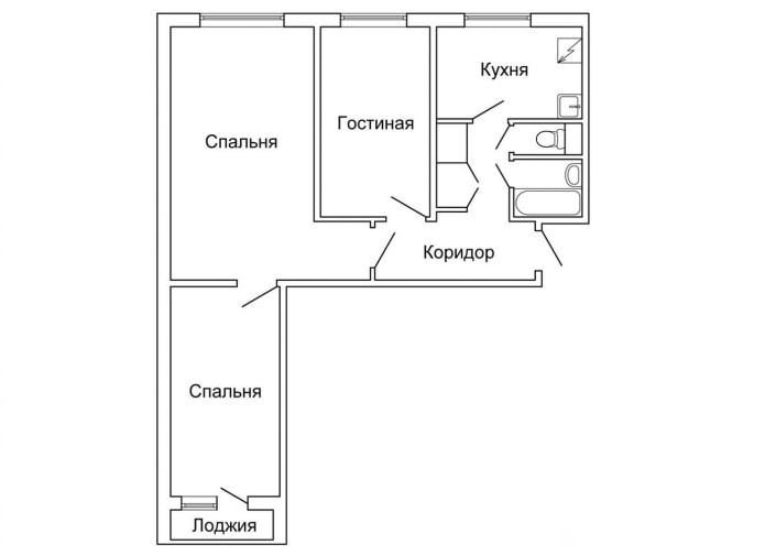 Layout prima della ristrutturazione