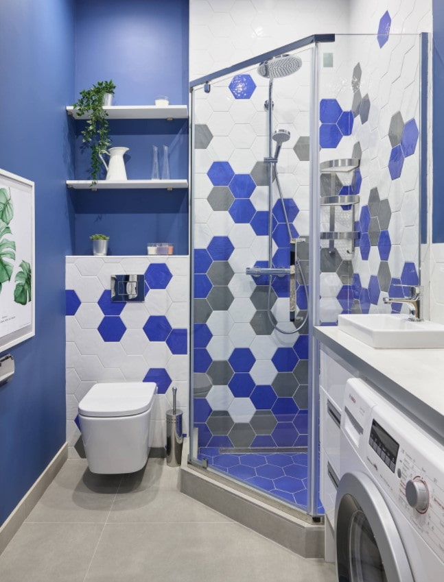 bagno blu