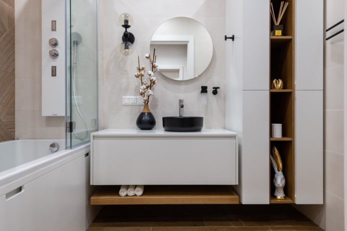 mobili sospesi in bagno