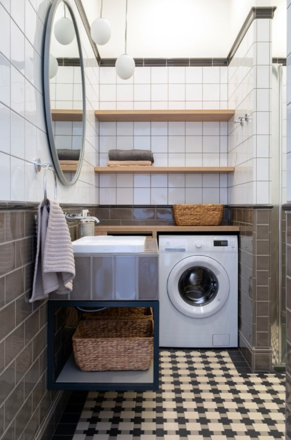 mensole aperte in bagno