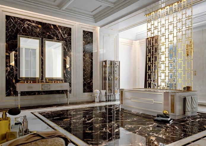 bagno in stile art déco
