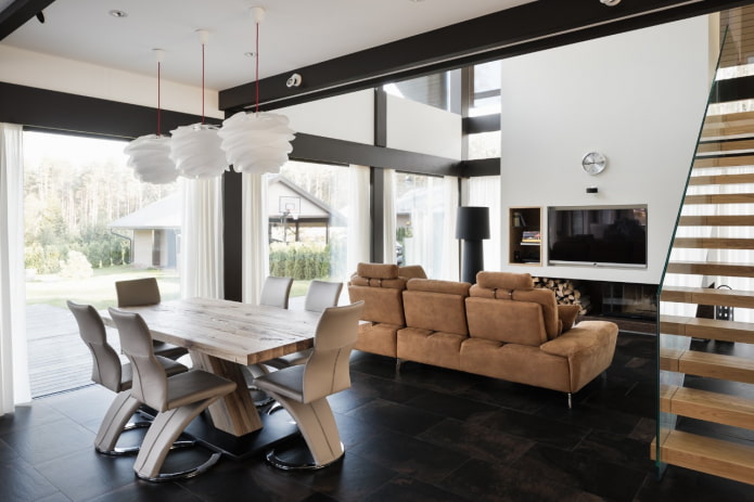 Interno di una casa a graticcio