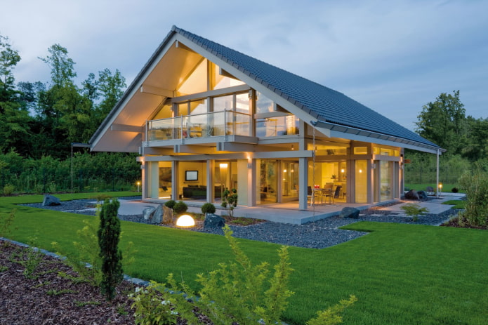 casa a graticcio con soffitta