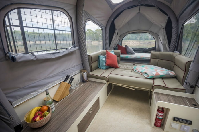 Posto letto in un camper