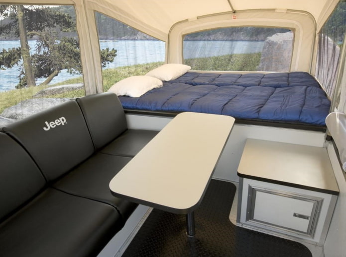 Posto letto in un camper