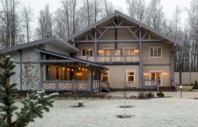 casa beige in stile scandinavo