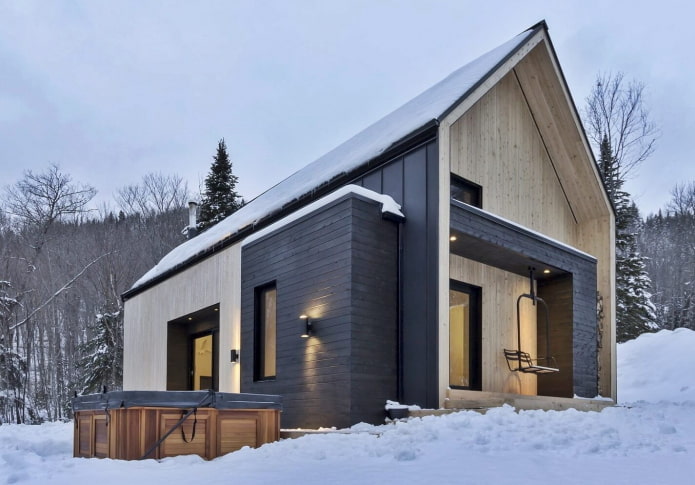 decorazione esterna di una casa scandinava