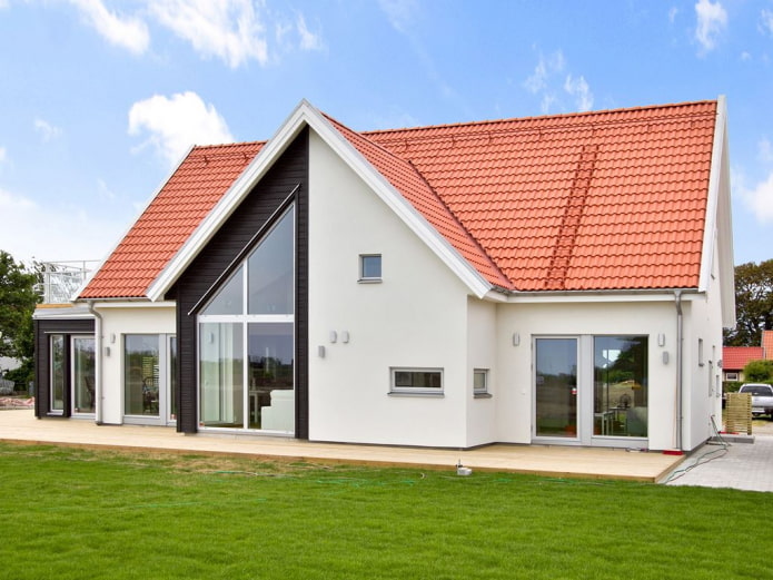 Decorazione del tetto di una casa in stile scandinavo