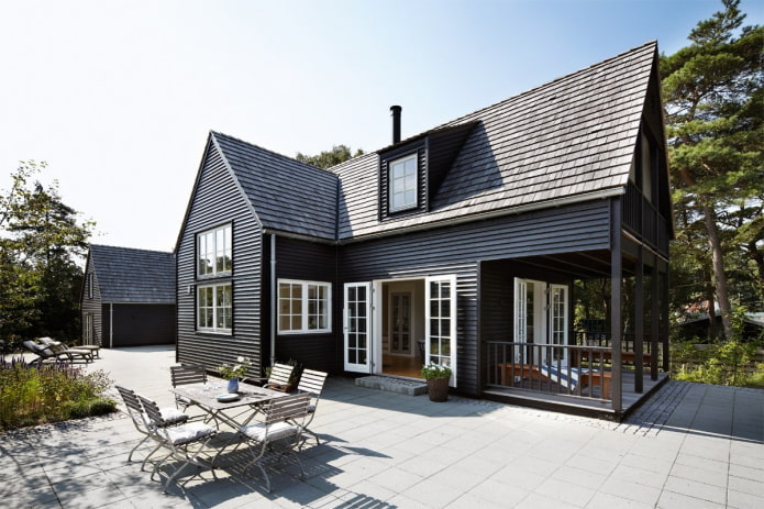 porte e finestre in una casa in stile scandinavo