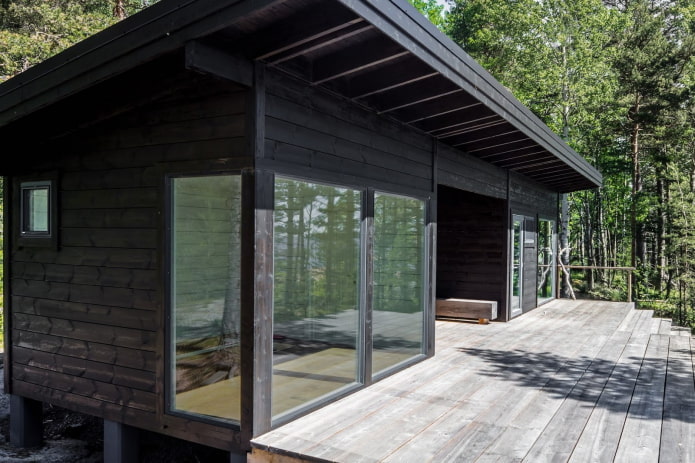 decorazione esterna di una casa scandinava