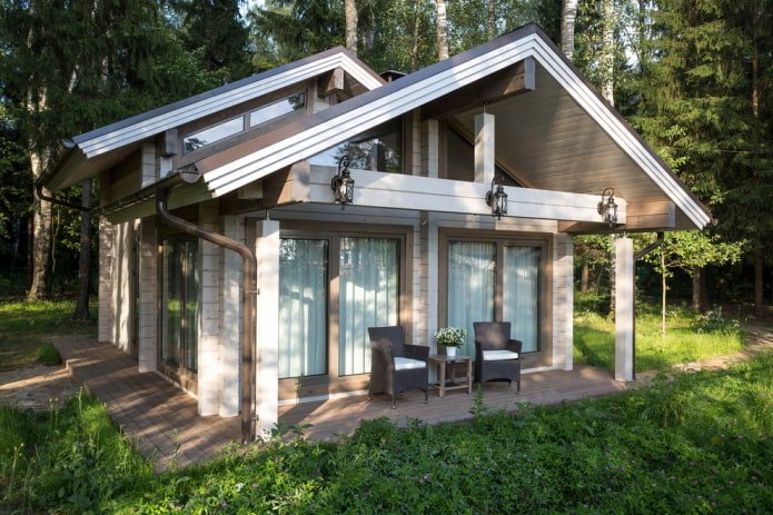 casa in legno in stile scandinavo