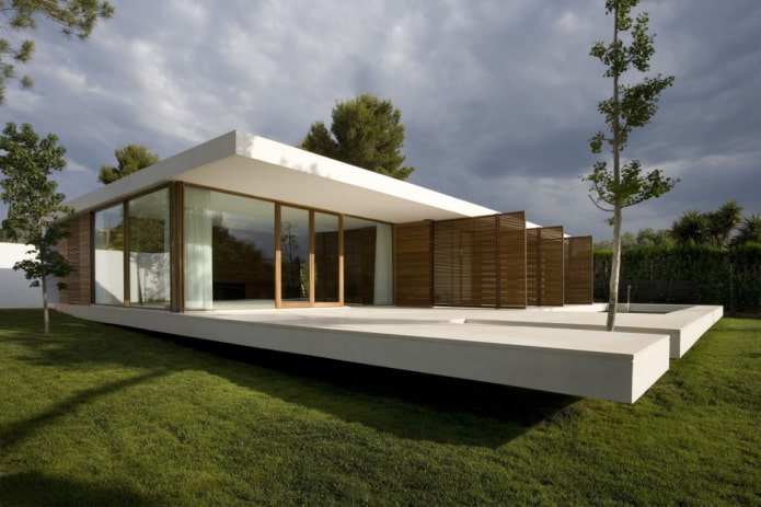 casa a un piano in stile high-tech
