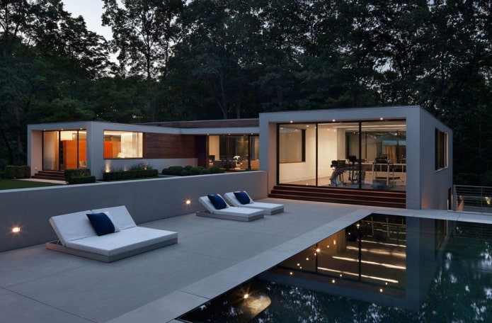 casa a un piano in stile high-tech