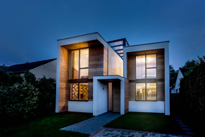 piccola casa in stile high-tech
