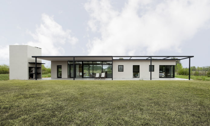 casa a un piano in stile high-tech