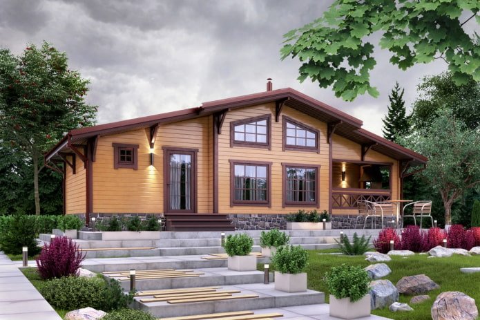 casa con veranda annessa