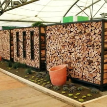 Come costruire una legnaia per una residenza estiva - istruzioni passo passo e idee per l'ispirazione-0