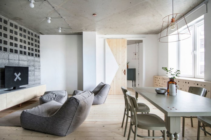 porte per scomparti in stile loft