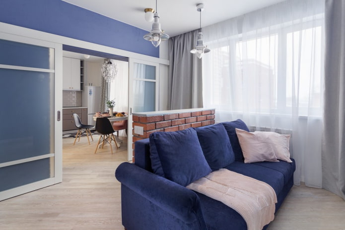 porte per scomparti nell'interno del soggiorno