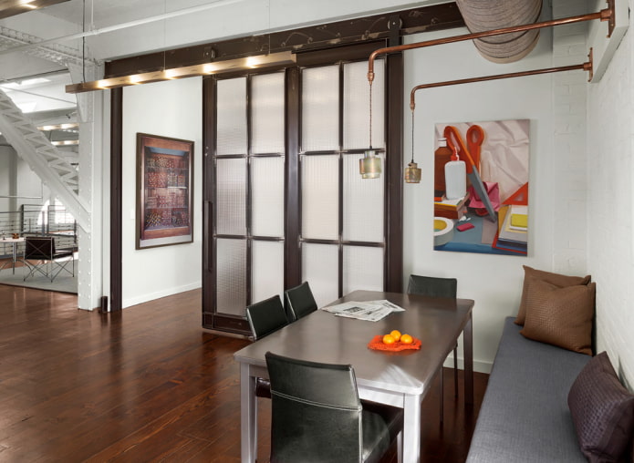 porte per scomparti in stile loft