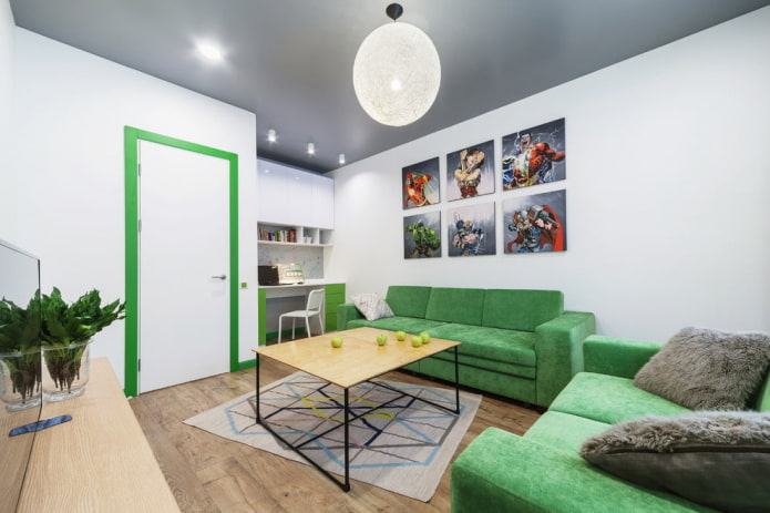 combinazione di mobili con laminato e ante