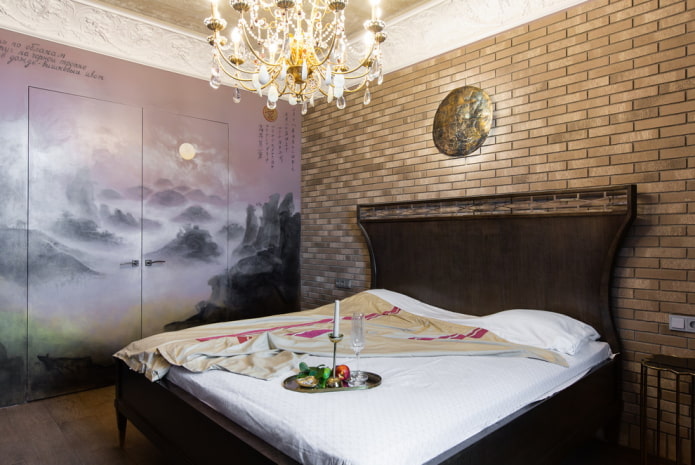 porte con un motivo all'interno in stile loft