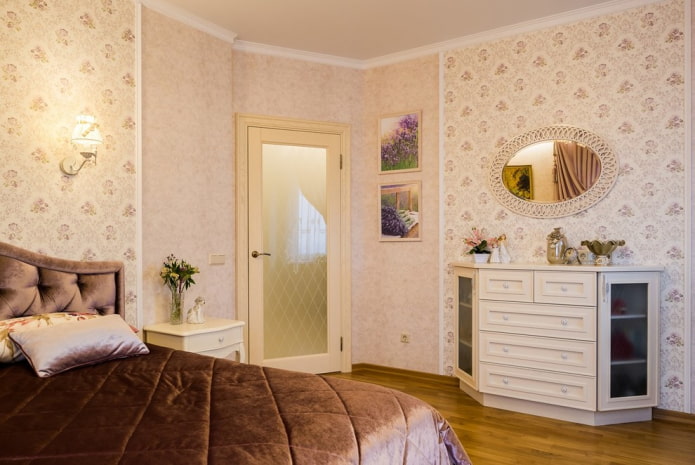 decorazione della camera da letto in stile provenzale