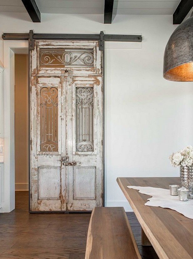 porte scorrevoli negli interni in stile provenzale