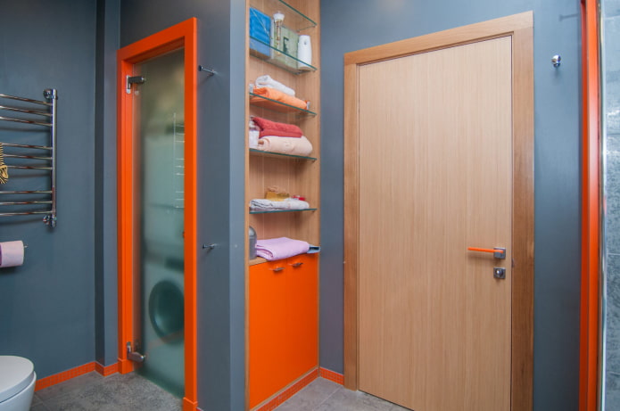 Porta in MDF nel bagno