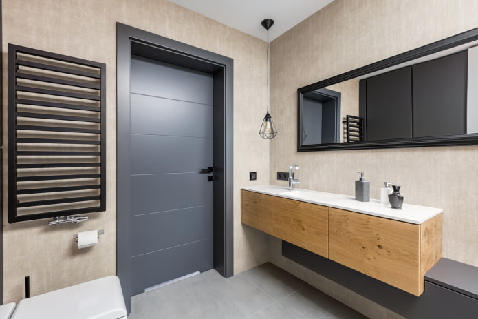accenti neri nel bagno
